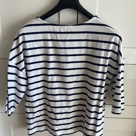 Breton Sailor Shirt, Navy blue and white, size XS. - Picture 3 of 4
